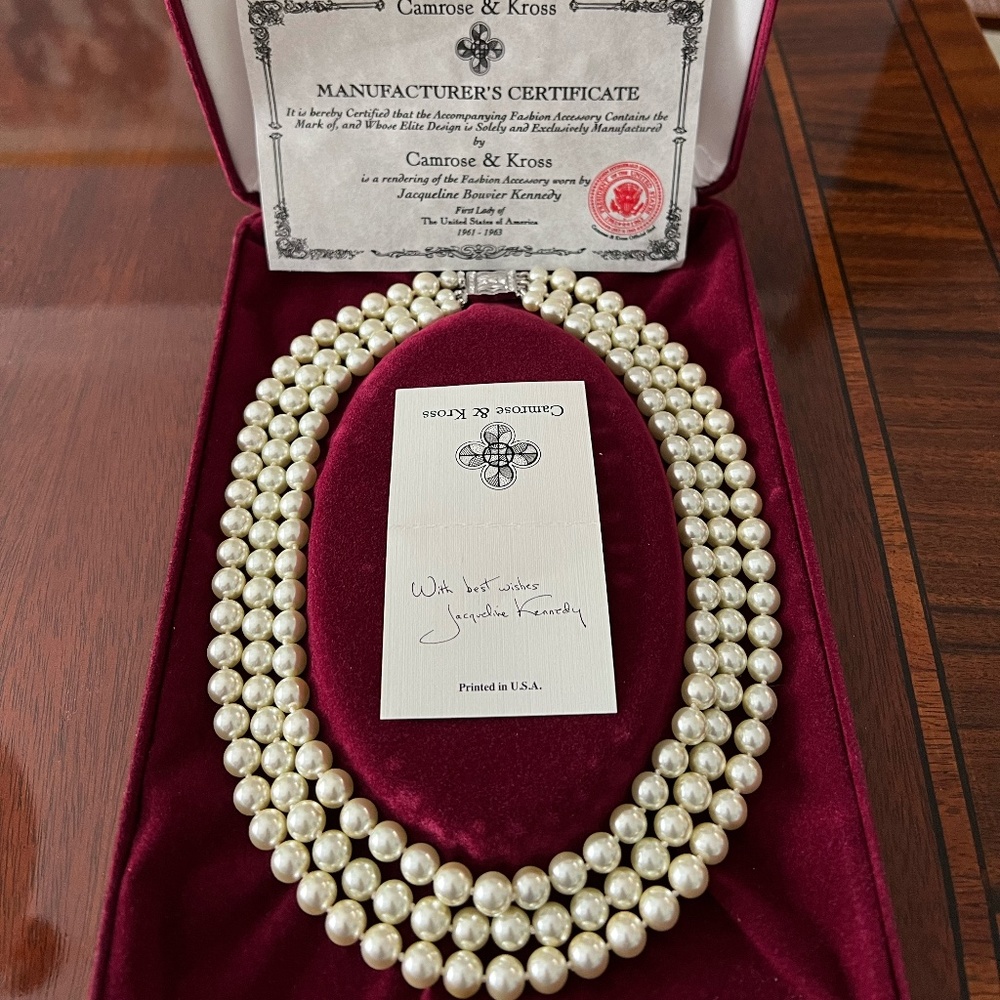 Camrose & Cross Jacqueline Kennedy Pearl Necklace